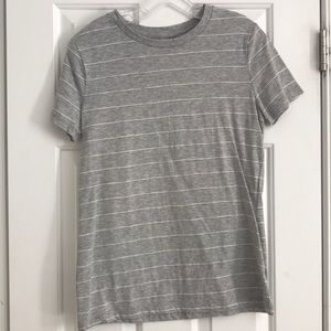 Mossimo Gray Striped Shirt L